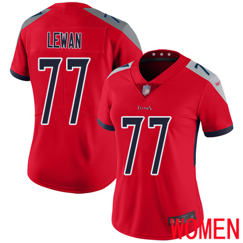 Tennessee Titans Limited Red Women Taylor Lewan Jersey NFL Football 77 Inverted Legend